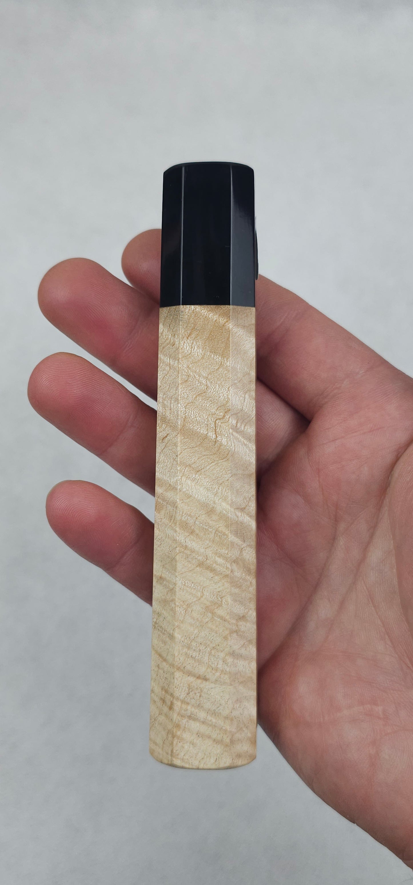 Tigerwood with black buffalo ferrule