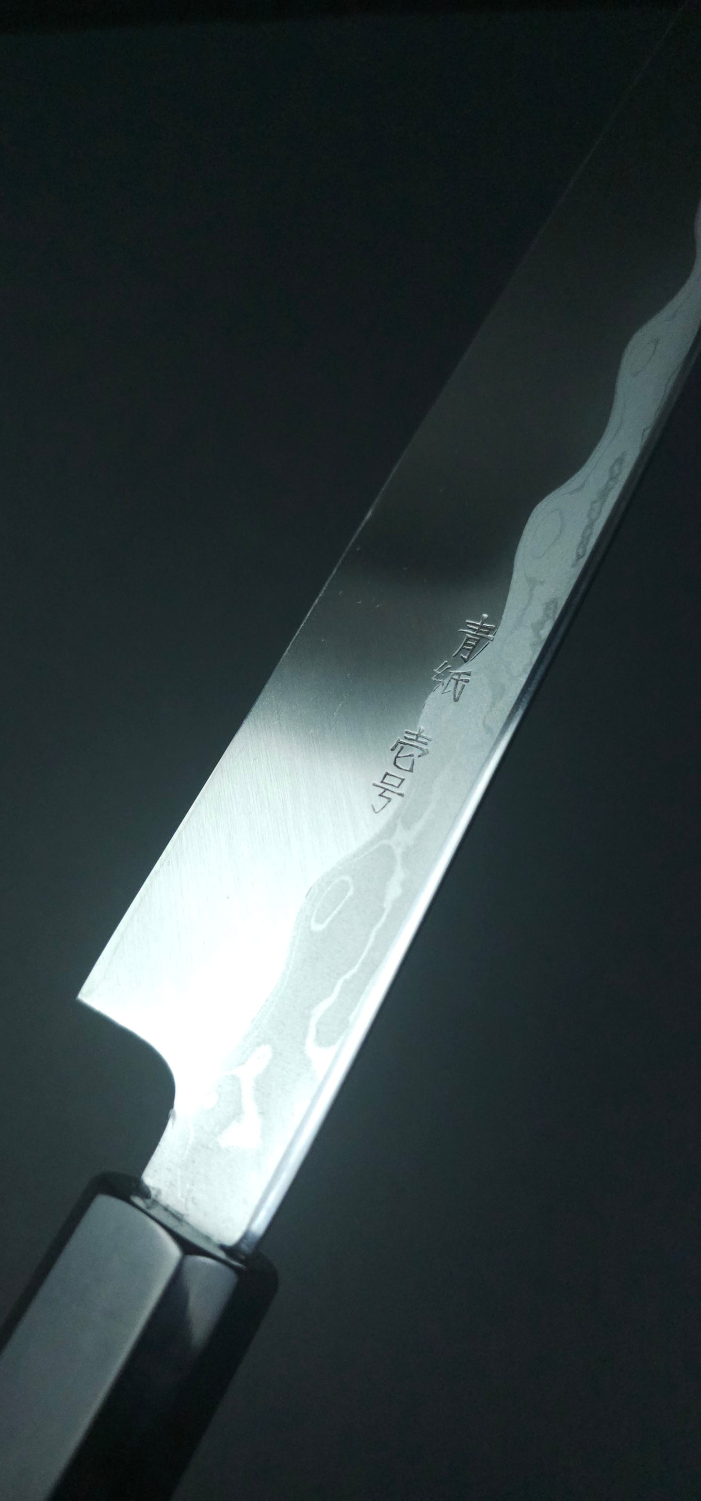 Yoshikazu Tanaka Sharpened by Myojin Blue2 Damascus Yanagiba 300mm