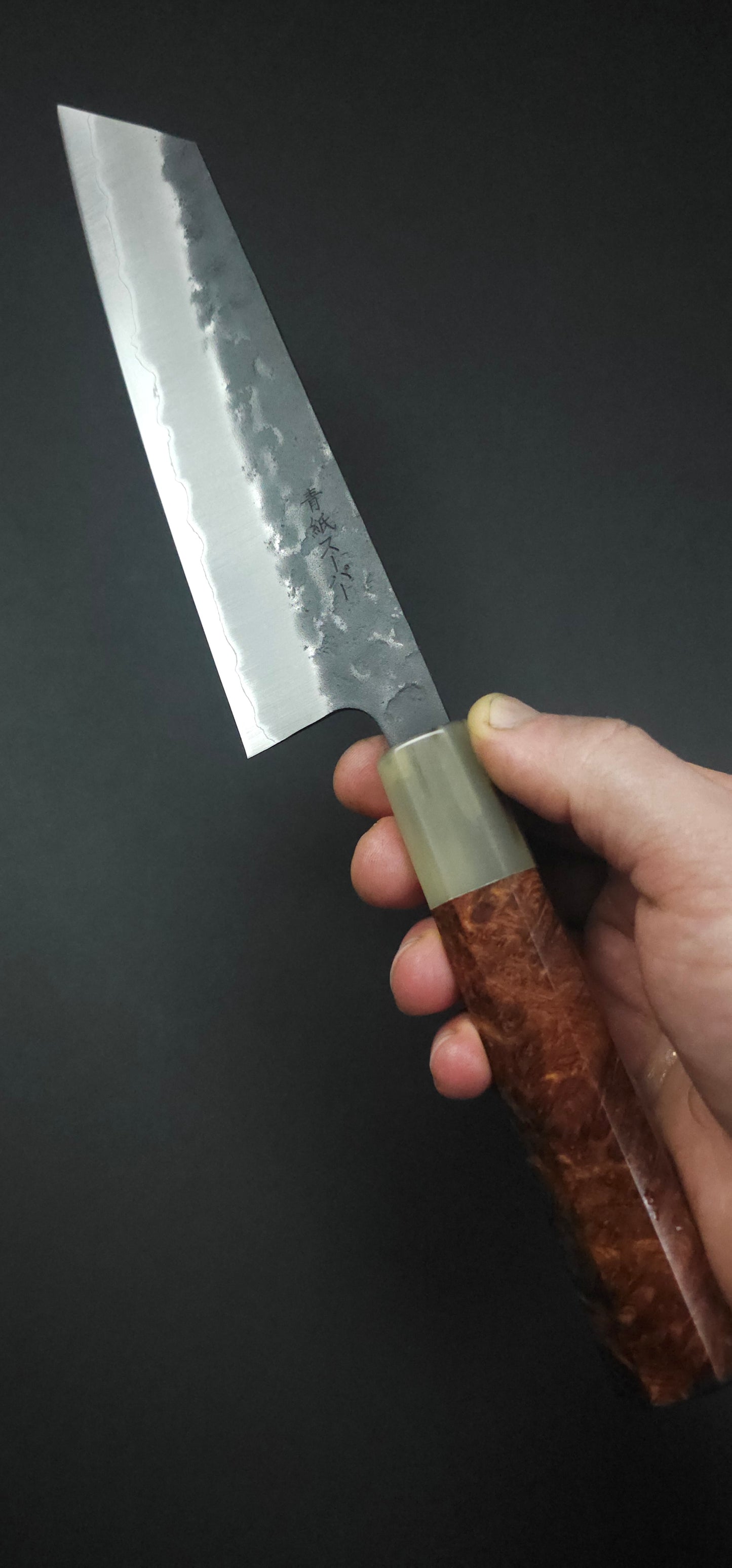 Sakai Kikumori BAS Kiritsuke Santoku (Bunka) 165mm