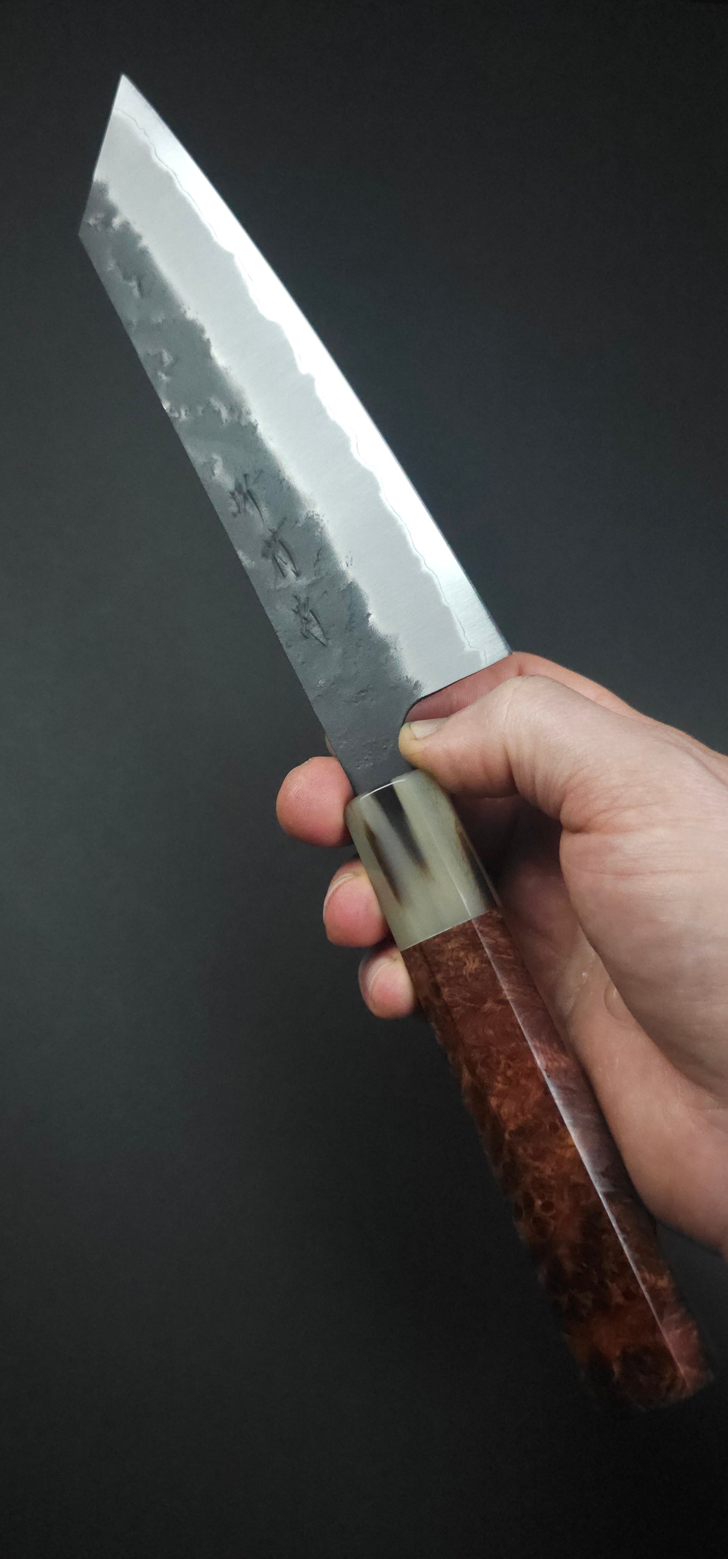 Sakai Kikumori BAS Blue Super Kiritsuke Santoku 165mm