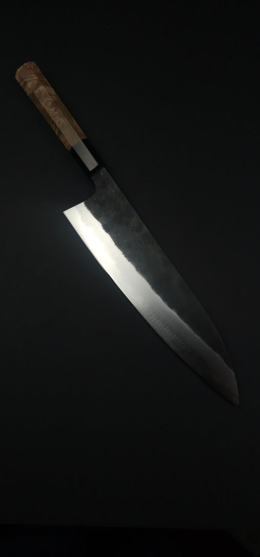 Sakai Kikumori White1 Kuro-uchi Gyuto 240mm