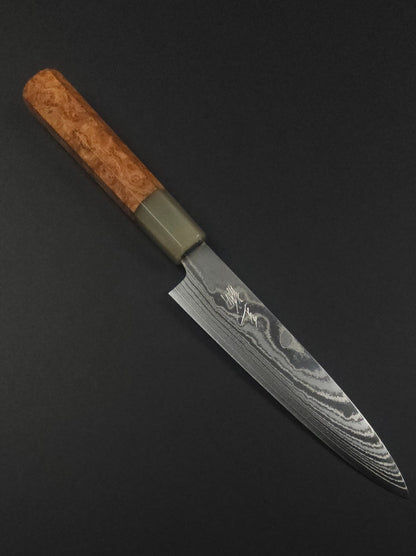 Shisei AUS10 Nickel Damascus Petty 150mm