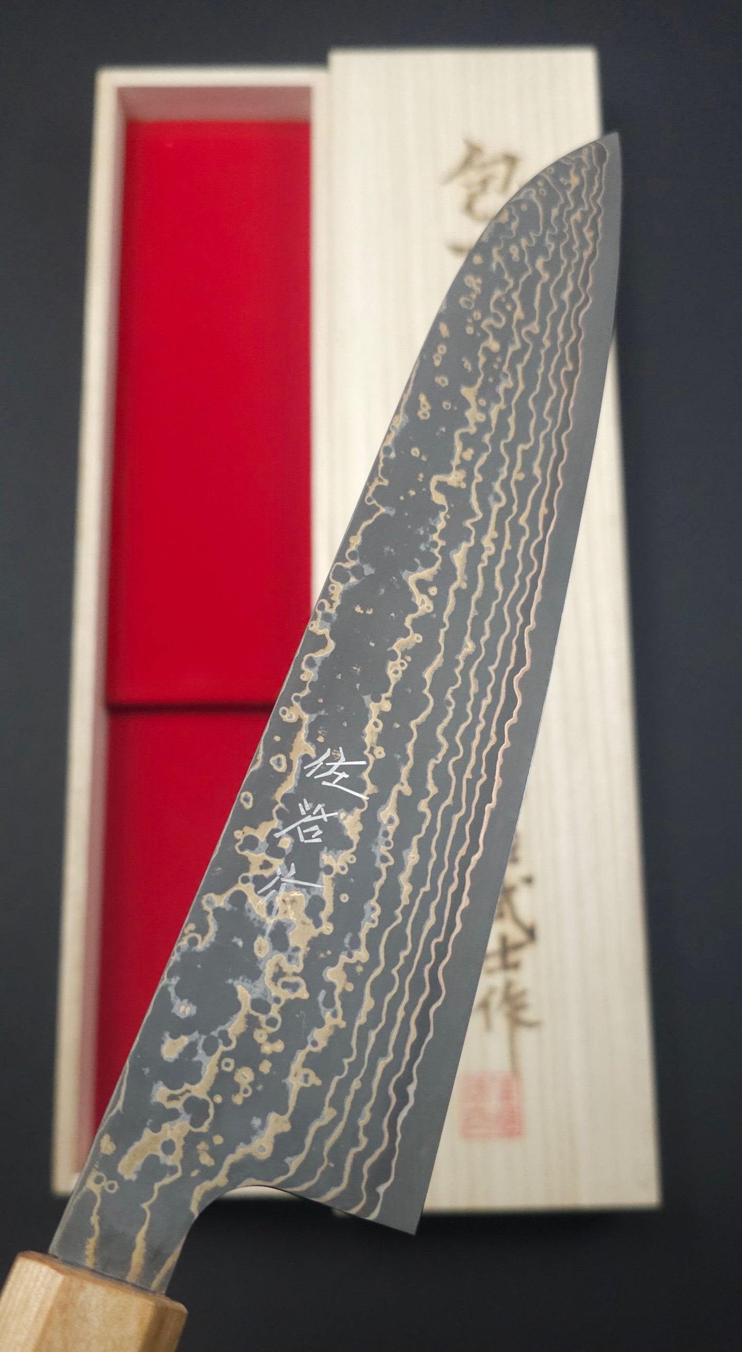 Takeshi Saji VG10 Gold RWO Gyuto 210mm