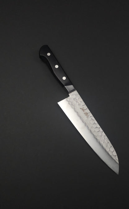 OUL Sakai Blue2 Steel Tsuchime Santoku 180mm