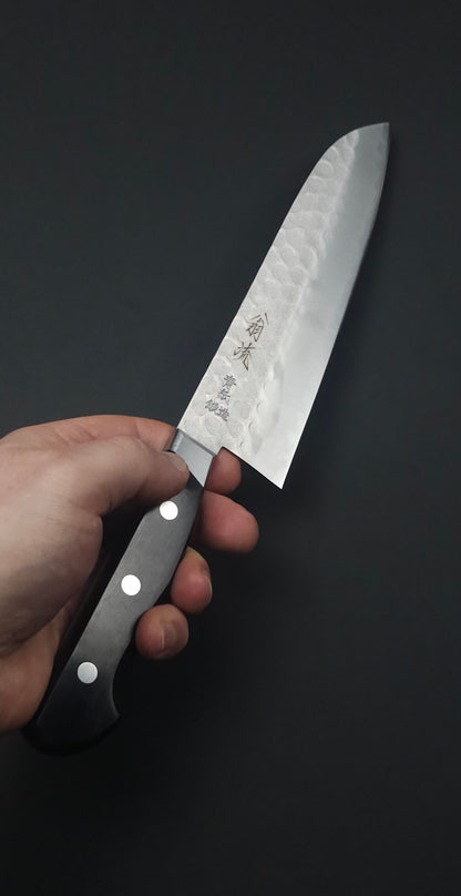 OUL Sakai Blue2 Steel Tsuchime Santoku 180mm