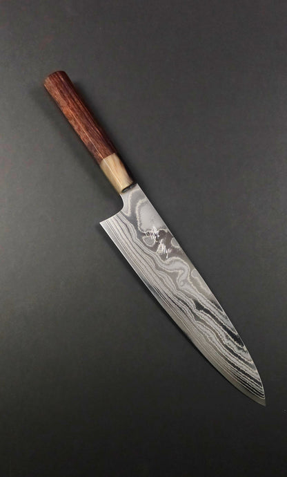 Shisei AUS10 Nickel  Damascus Gyuto 210mm