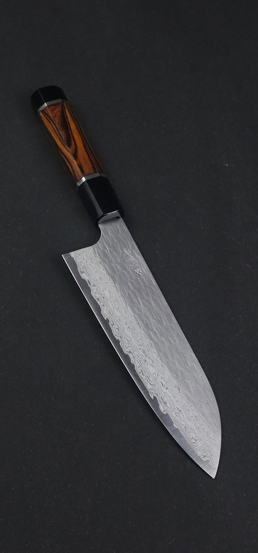 Nigara Hamono VG XEOS Damascus Santoku 170mm