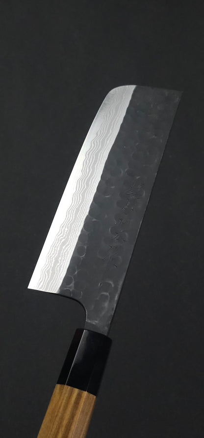 Nao Yamamoto Blue Super Kuro Tsuchime Damascus Nakiri 165mm