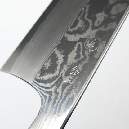 Tadokoro Hamono Damascus Ginsan(Silver3) Santoku 180mm