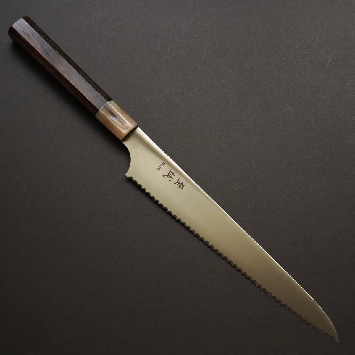 Black Ebony with Blond Buffalo Horn Ferrule Sujihiki
