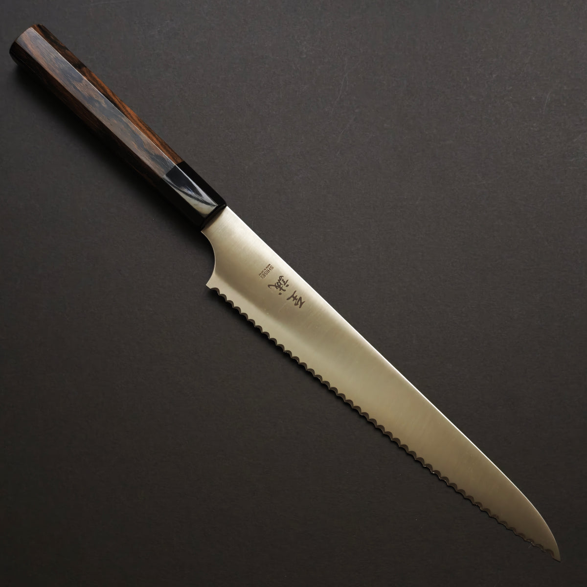 Black Persimmon With Dark Buffalo Horn Ferrule Sujihiki