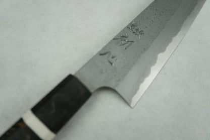 Nigara Hamono (Hatsukokoro) Blue 2 Nashiji Damascus Gyuto 200mm