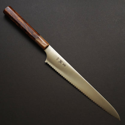 Desert Ironwood with Blond Buffalo Horn Ferrule Sujihiki