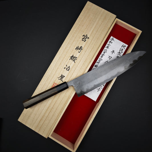 17 Miyazaki Kajiya Blue2 Multi-layered Hon-warikomi Wave Gyuto 250mm