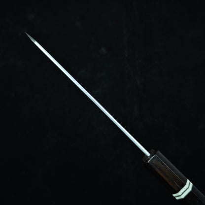 Sakai Kikumori-Yoshikazu Tanaka White2 Kuro Kiritsuke Petty 135mm