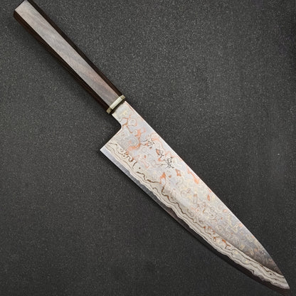 Mutsumi Hinoura V-toku Rainbow Damascus Gyuto 240mm