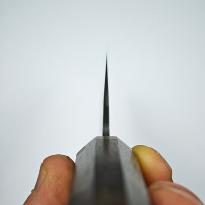 Mutsumi Hinoura White2 Pine Needle Nakiri 180mm-Stainless clad