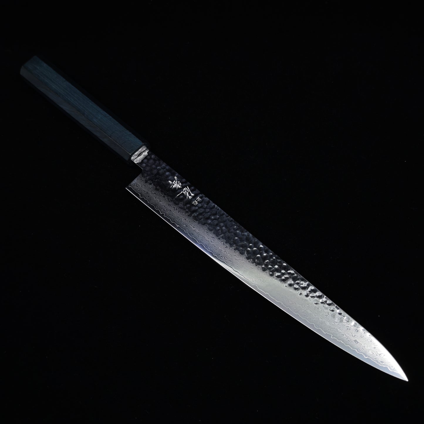 Touroku Sakai KAGAYAKI VG10 Damascus Tsuchime Sujihiki 240mm