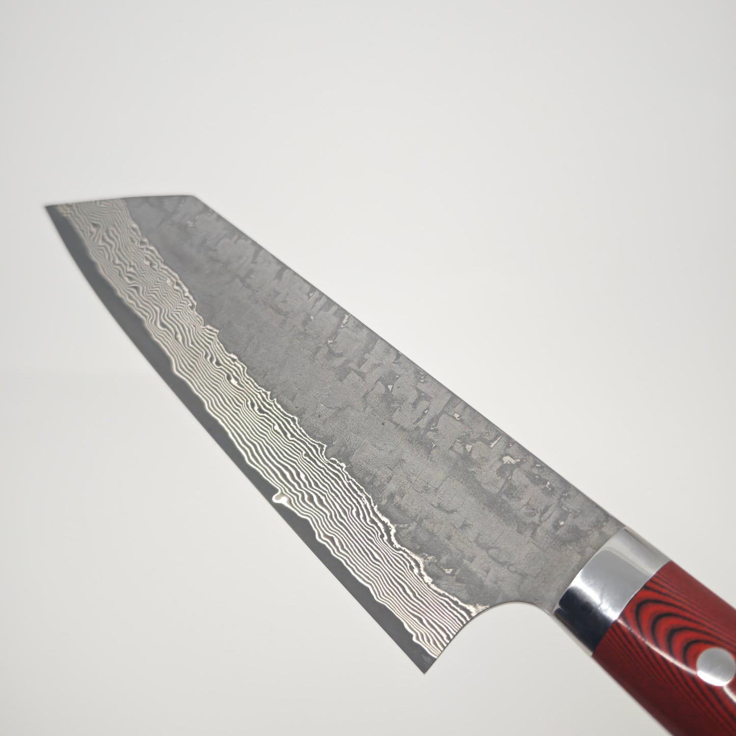 Takeshi Saji VG10 Cross Tsuchime Kurouchi Bunka 180mm