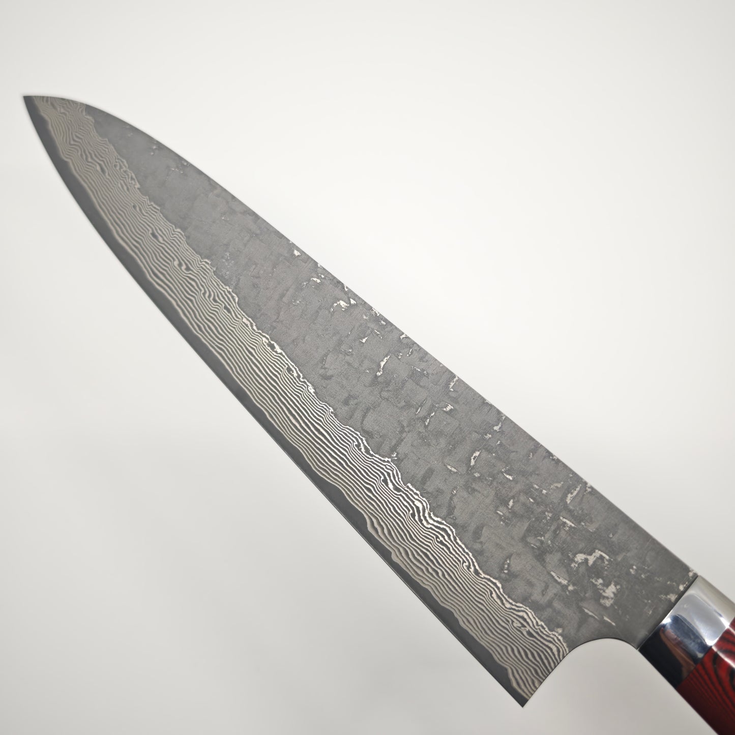 Takeshi Saji VG10 Cross Tsuchime Kurouchi Gyuto 240mm