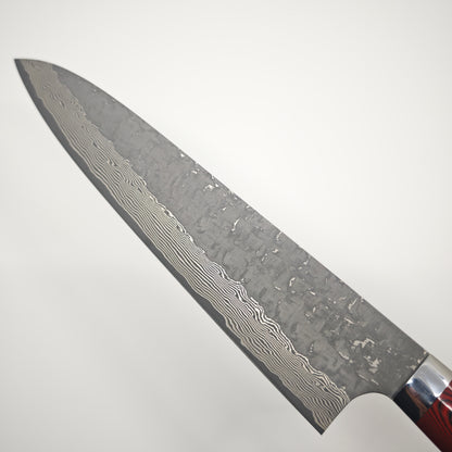 Takeshi Saji VG10 Cross Tsuchime Kurouchi Gyuto 240mm