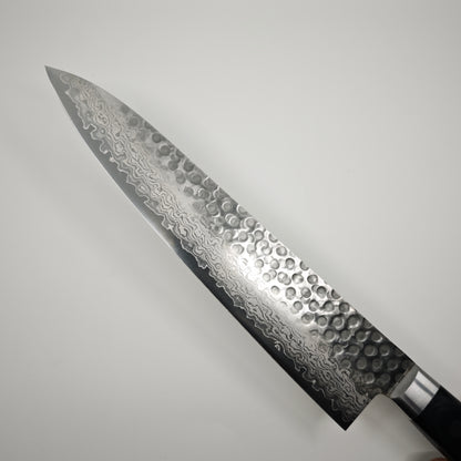 Touroku Sakai VG10 17 Layer Damascus Gyuto 240mm Black Western Handle