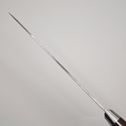 Touroku Sakai Ono VG10 17 Layer Damascus Santoku 180mm Brown Western Handle