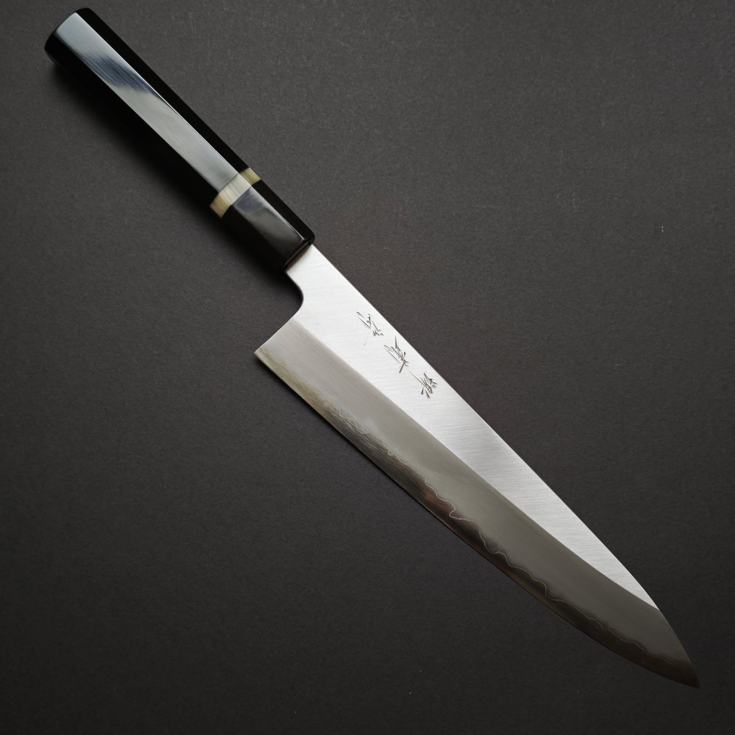 Sakai Kikumori-Yoshikazu Tanaka Blue Super Gyuto 240mm-Kido finish