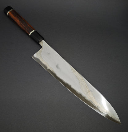 23 Miyazaki Kajiya Kitaeji Blue2 Wa Steel Super Soft Steel Hon-warikomi Gyuto 270mm
