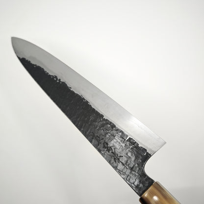 Tadokoro Hamono Ginsan(Silver3) Kurozome Tsuchime Gyuto 220mm