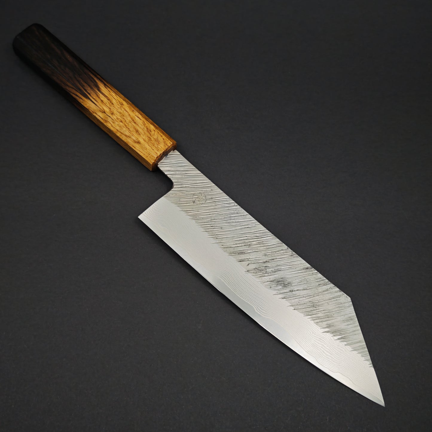 10 Miyazaki Kajiya ZA18 Damascus Tsuchime Bunka 185mm