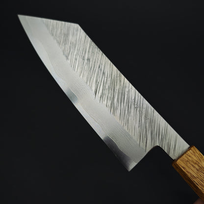 10 Miyazaki Kajiya ZA18 Damascus Tsuchime Bunka 185mm