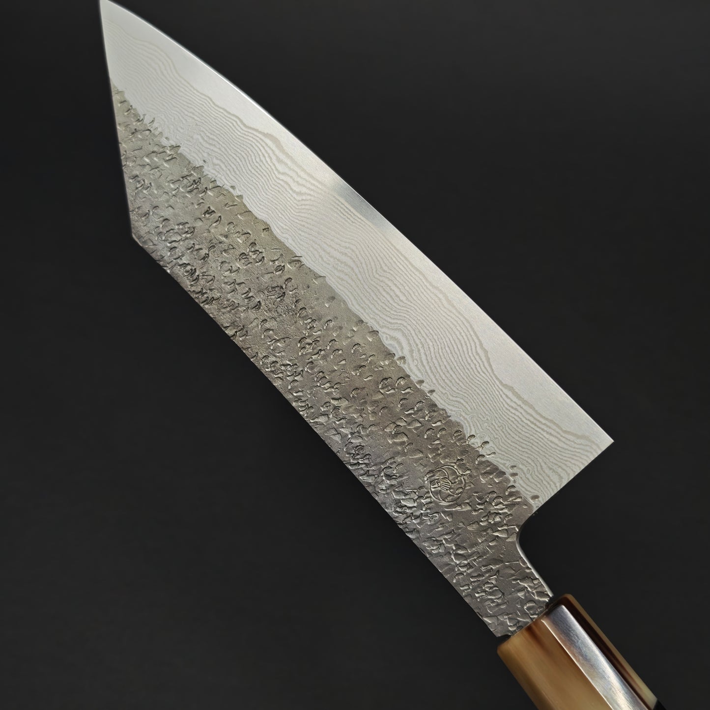 16 Miyazaki Kajiya ZA18 Damascus Tsuchime Bunka 180mm With Sub-zero Cryogenic Treatment