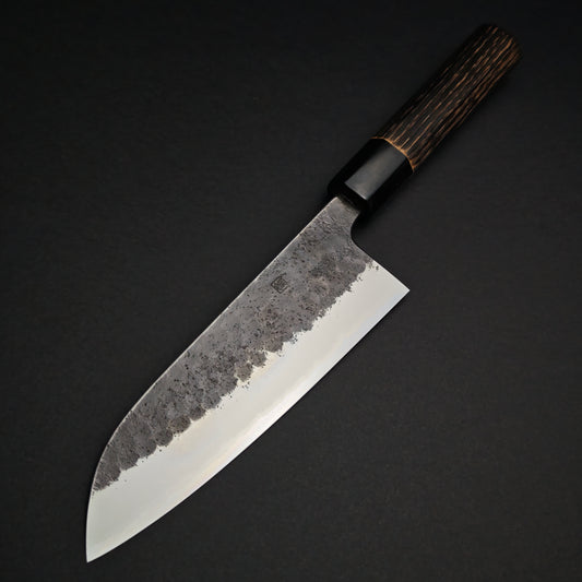Toshihiro Wakui White2 Tsuchime Santoku 165mm