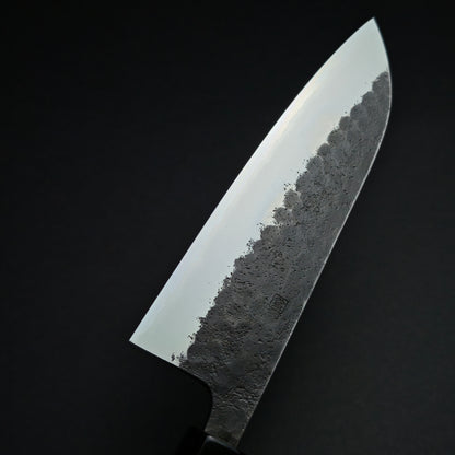 Toshihiro Wakui White2 Tsuchime Santoku 165mm