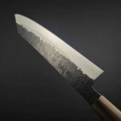 Tadokoro Hamono Ginsan(Silver3) Kurozome Tsuchime Kiritsuke Gyuto 220mm