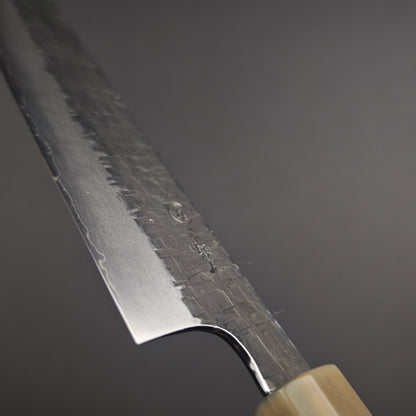 Tadokoro Hamono Ginsan(Silver3) Kurozome Tsuchime Kiritsuke Gyuto 220mm