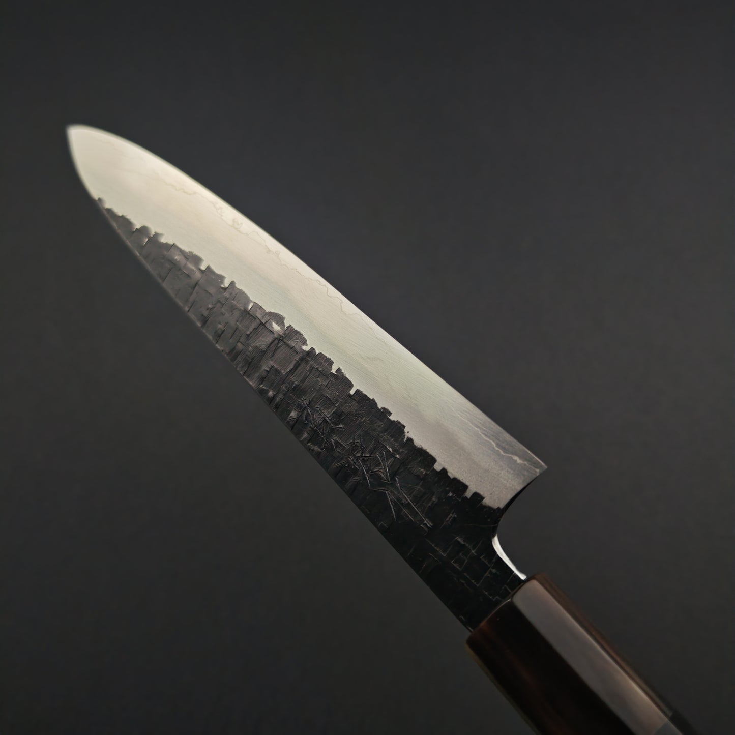 Tadokoro Hamono Ginsan(Silver3) Kurozome Tsuchime Petty 150mm