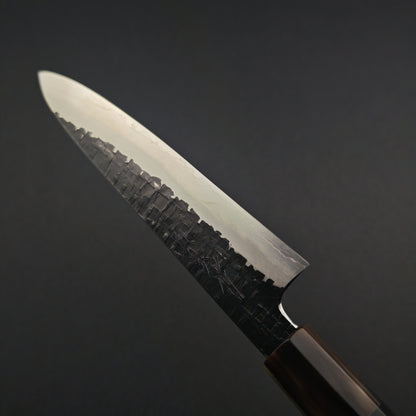 Tadokoro Hamono Ginsan(Silver3) Kurozome Tsuchime Petty 150mm