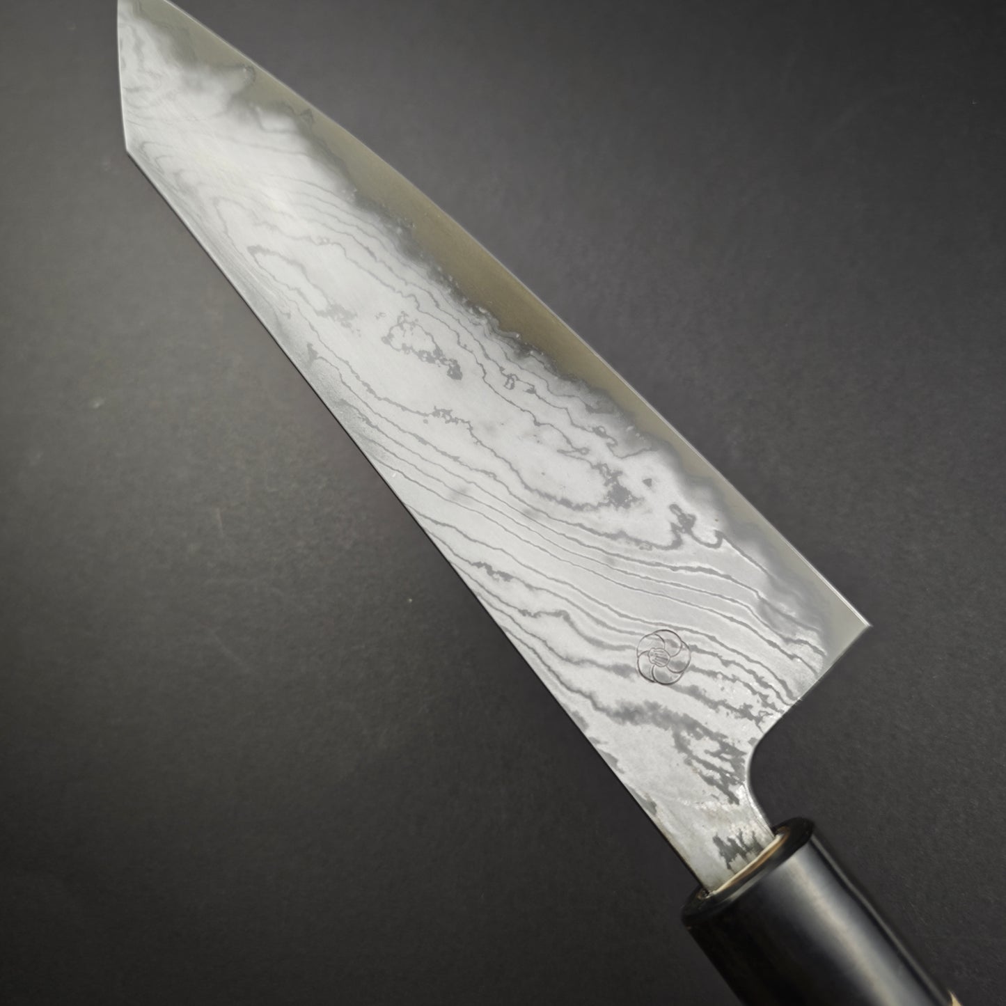 6 Miyazaki Kajiya Blue2 Multi-layered Hon-warikomi Wave Kiritsuke Gyuto 200mm