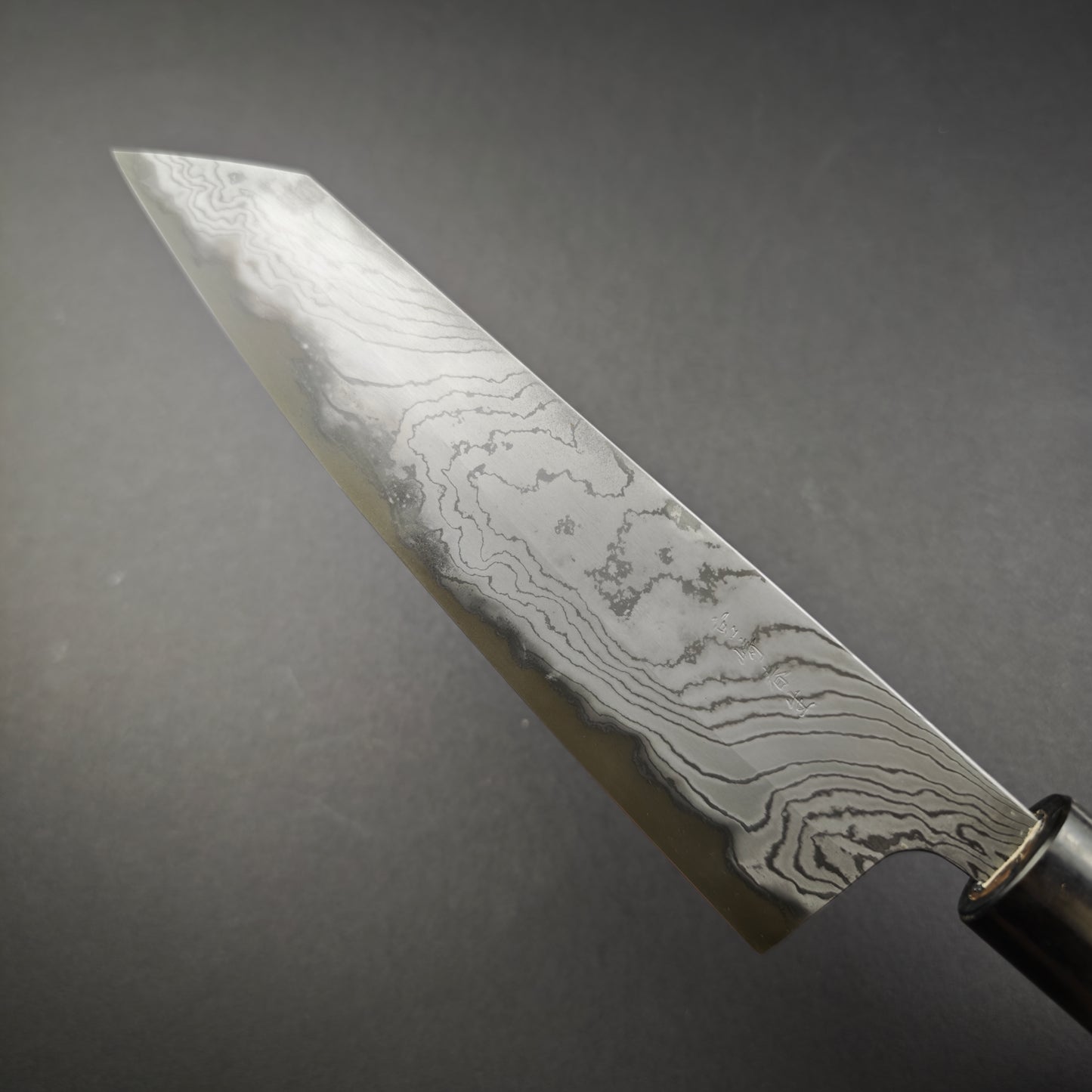 6 Miyazaki Kajiya Blue2 Multi-layered Hon-warikomi Wave Kiritsuke Gyuto 200mm