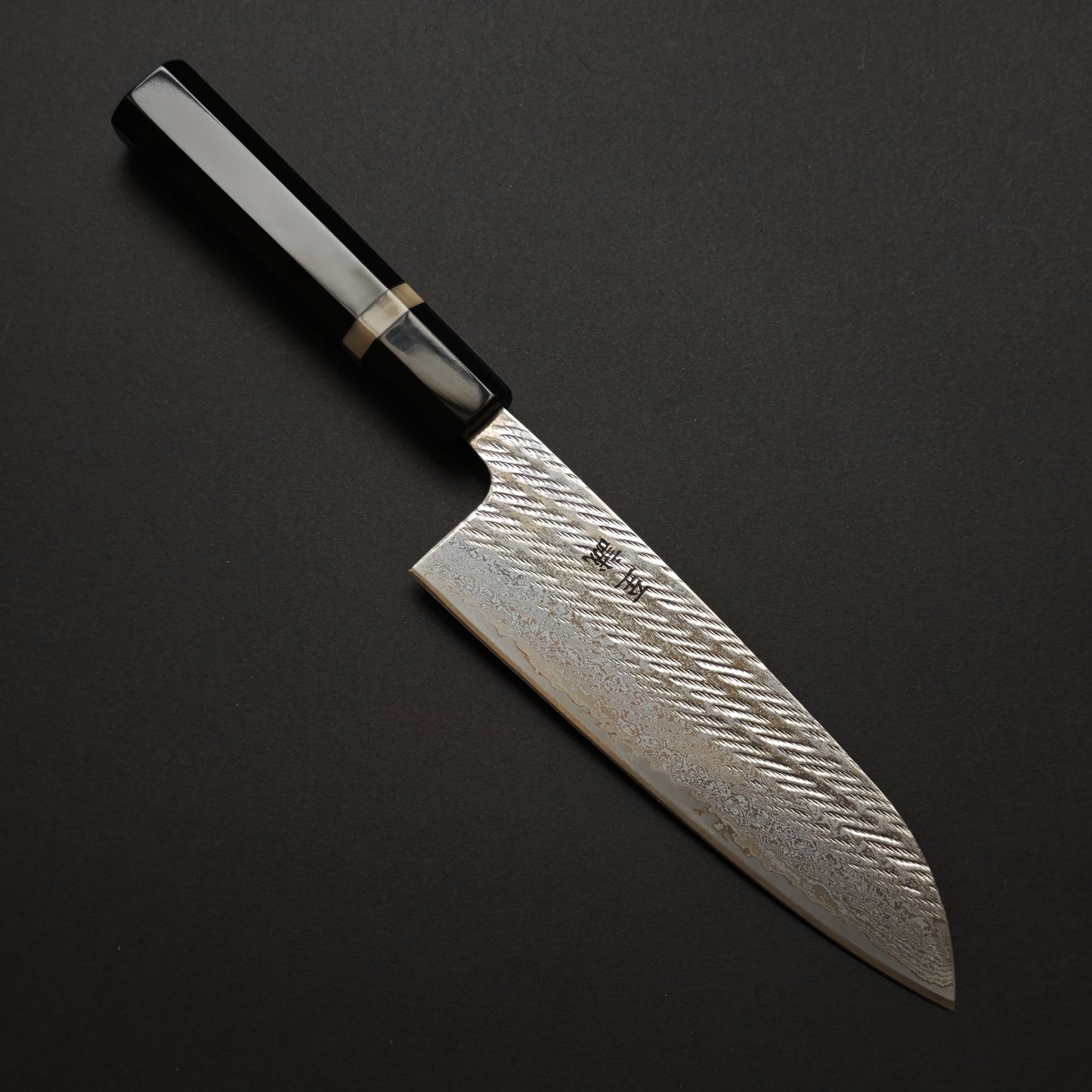 Shisei Ginsan Nawame Santoku 165mm