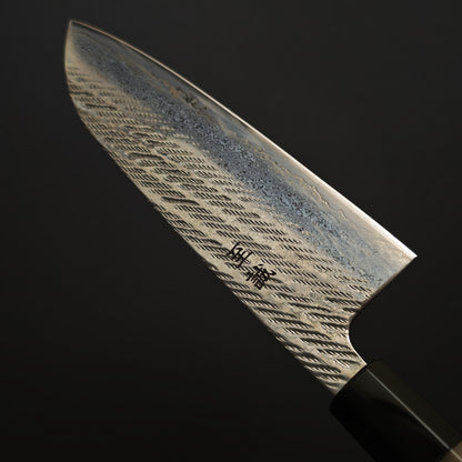 Shisei Ginsan Nawame Santoku 165mm