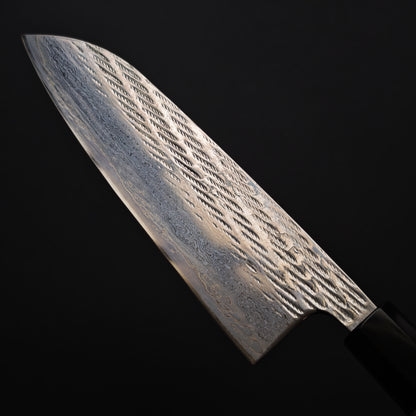 Shisei Ginsan Nawame Santoku 165mm