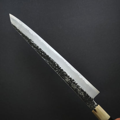 Nakagawa & Sakai Kikumori  White2 Tsuchime Kiritsuke Sujihiki 300mm