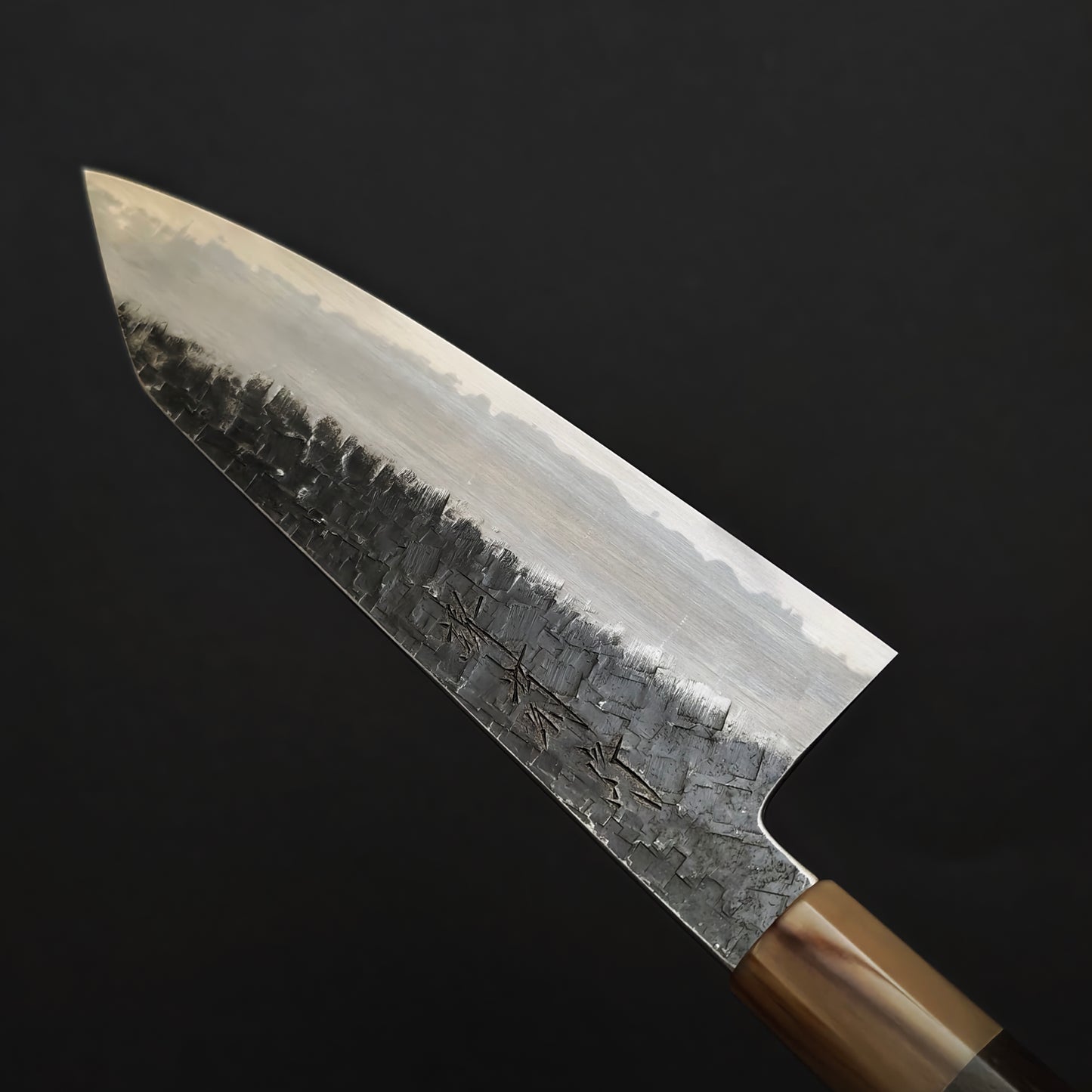 Nakagawa & Sakai Kikumori  White2 Tsuchime Bunka 180mm
