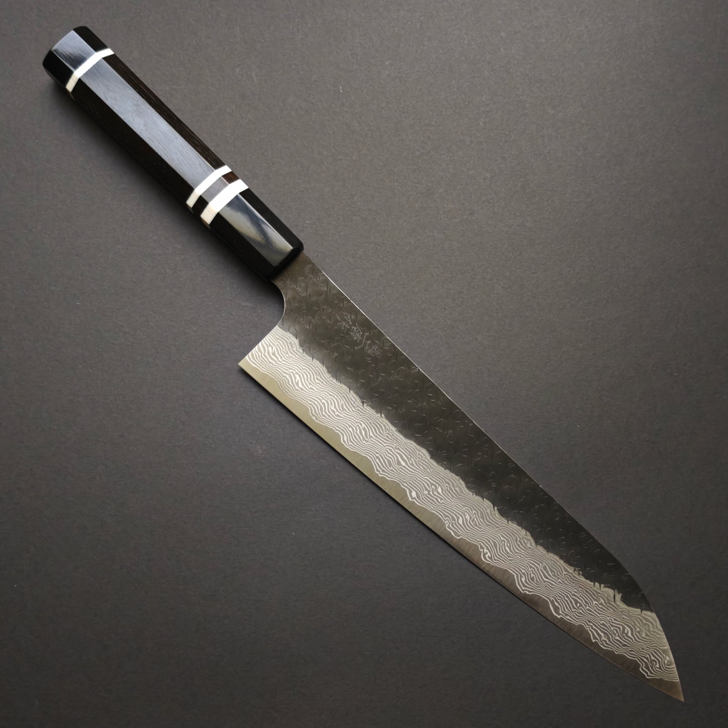 Nigara Hamono SPG Strix Damascus Kurouchi Gyuto 240mm