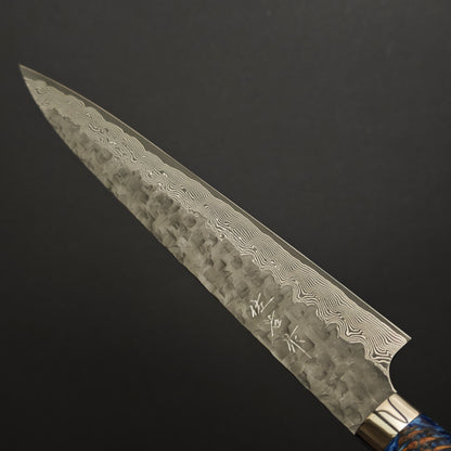 Takeshi Saji VG10 Cross Tsuchime Kurouchi Sujihiki 240mm