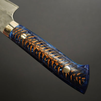 Takeshi Saji VG10 Cross Tsuchime Kurouchi Sujihiki 240mm