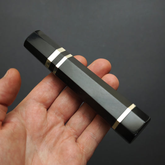 Black Ebony with Dark Buffalo Horn Ferrule - 3 Metal Spacers